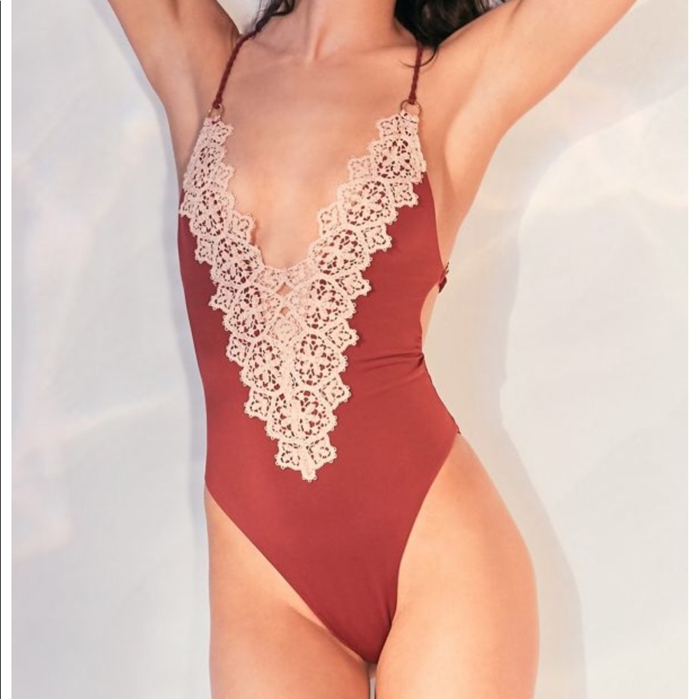 Blue Life Boho one piece Swimsuit urban outfitters